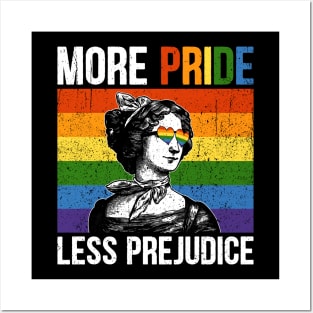 Pride Month More Pride Less Prejudice Jane Austen Posters and Art